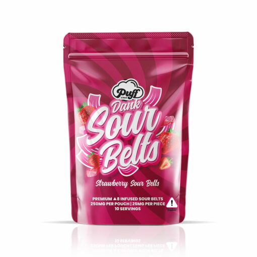 Puff Xtrax Delta Strawberry Sour Belts