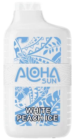 Aloha Sun Disposable Vape White Peach Ice