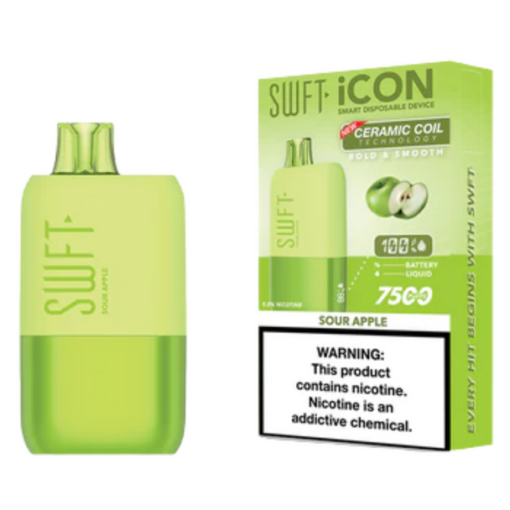 SWFT Icon Disposable Vape | 7500 Puff - Sour Apple