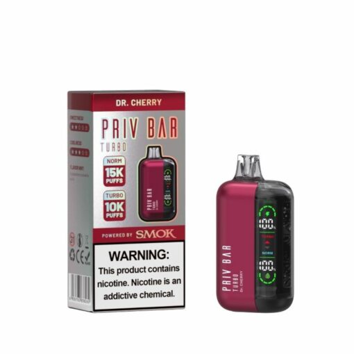 SMOK Priv Bar Turbo 15000 Puffs Dr. Cherry